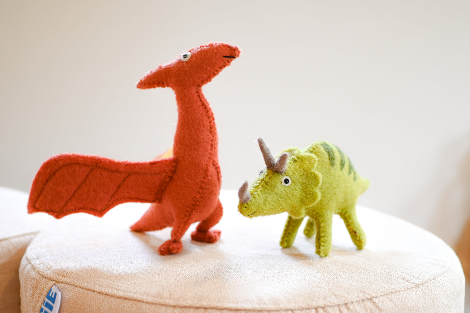 FELT TRICERATOPS DINOSAUR TOY by TARA TREASURES - The Playful Collective