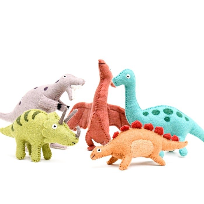 FELT TYRANNOSAURUS REX (T-REX) DINOSAUR TOY by TARA TREASURES - The Playful Collective