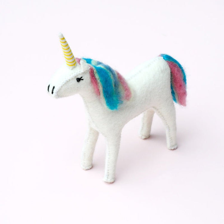 FELT UNICORN TOY by TARA TREASURES - The Playful Collective