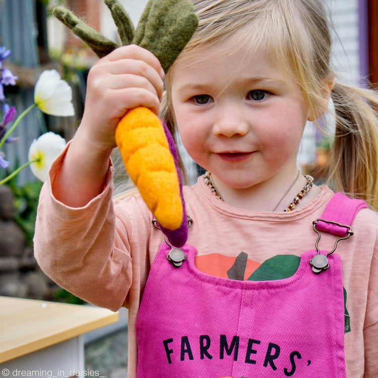 FELT VEGETABLES AND FRUITS - SET A (14 PIECES) by TARA TREASURES - The Playful Collective