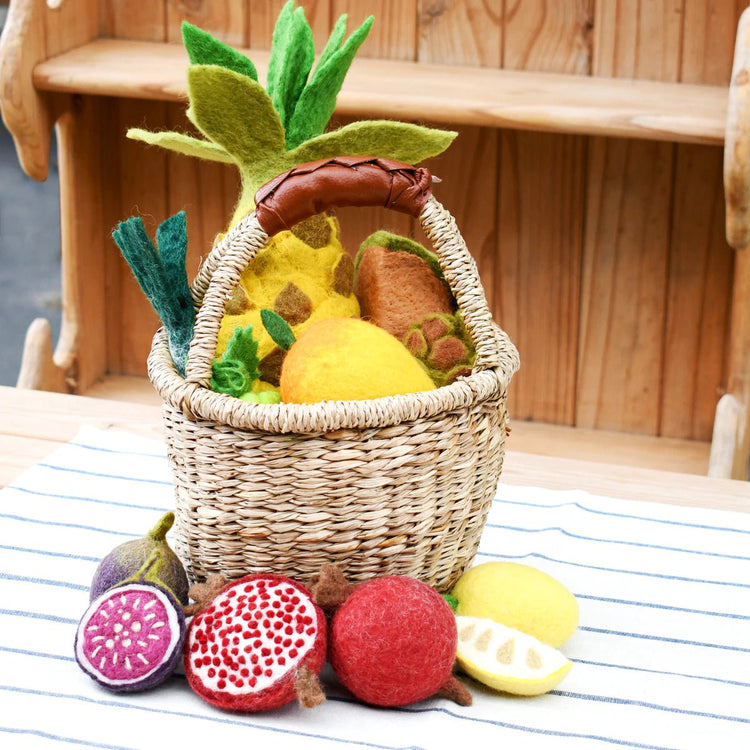 FELT VEGETABLES AND FRUITS - SET D (12 PIECES) by TARA TREASURES - The Playful Collective