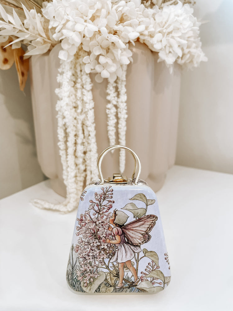 FLOWER FAIRIES - MINI TIN HANDBAG Lilac by TINCO - The Playful Collective