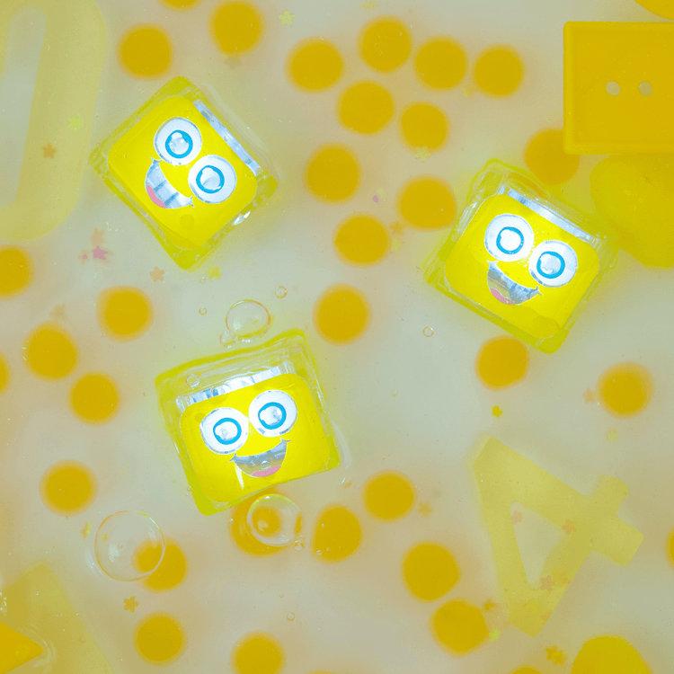 GLO PALS | *NEW DESIGN* LIGHT-UP SENSORY CUBES - ALEX (YELLOW) *PRE-ORDER* by GLO PALS - The Playful Collective