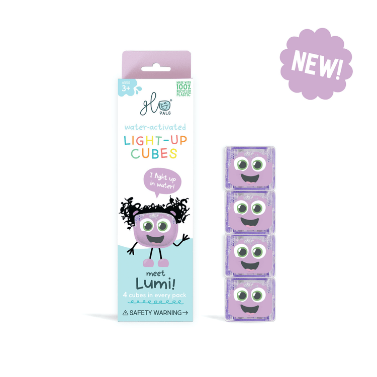 GLO PALS | *NEW DESIGN* LIGHT-UP SENSORY CUBES - LUMI (PURPLE) *PRE-ORDER* by GLO PALS - The Playful Collective