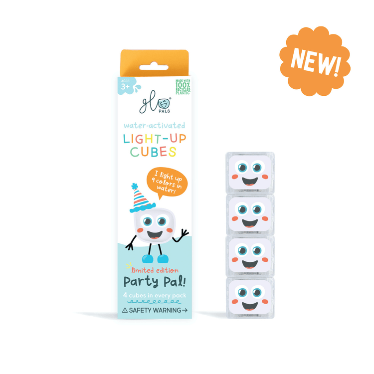 GLO PALS | *NEW DESIGN* LIGHT-UP SENSORY CUBES - PARTY PAL (MULTICOLOUR) *PRE-ORDER* by GLO PALS - The Playful Collective