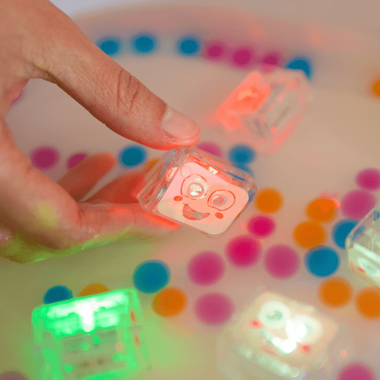 GLO PALS | *NEW DESIGN* LIGHT-UP SENSORY CUBES - PARTY PAL (MULTICOLOUR) *PRE-ORDER* by GLO PALS - The Playful Collective