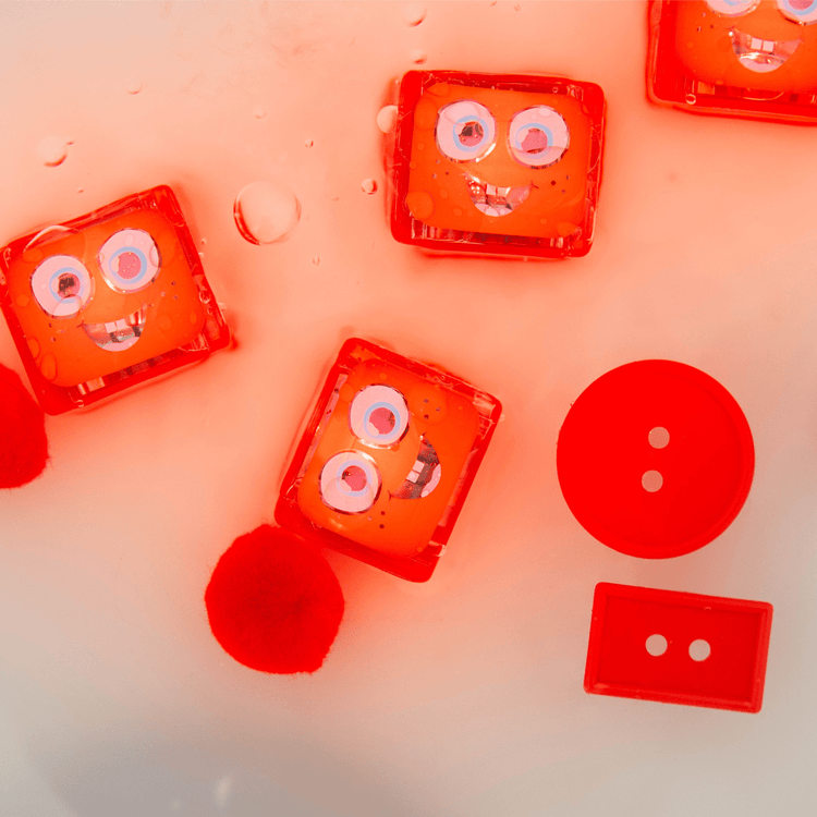 GLO PALS | *NEW DESIGN* LIGHT-UP SENSORY CUBES - SAMMY (RED) *PRE-ORDER* by GLO PALS - The Playful Collective