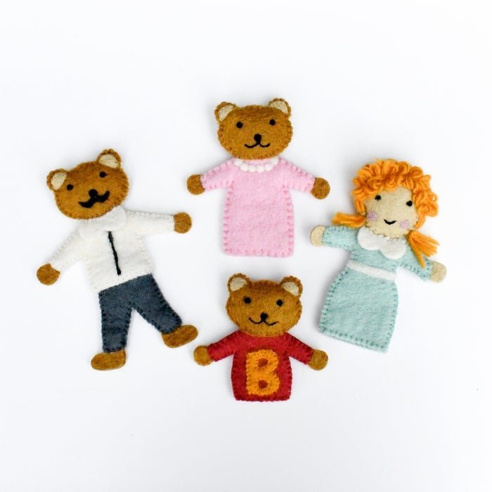 GOLDILOCKS AND THE THREE BEARS FINGER PUPPET SET by TARA TREASURES - The Playful Collective