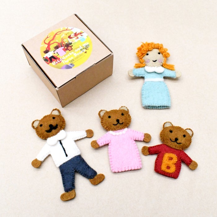 GOLDILOCKS AND THE THREE BEARS FINGER PUPPET SET by TARA TREASURES - The Playful Collective