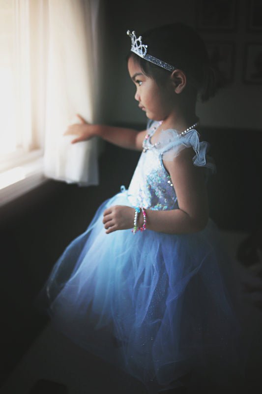 GREAT PRETENDERS | BLUE SEQUINS PRINCESS DRESS - SIZE 3-4 by GREAT PRETENDERS - The Playful Collective