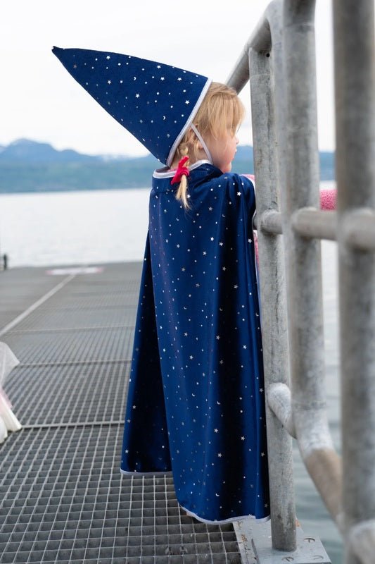 GREAT PRETENDERS | BLUE & SILVER SPARKLE WIZARD CAPE & HAT - SIZE 3+ by GREAT PRETENDERS - The Playful Collective