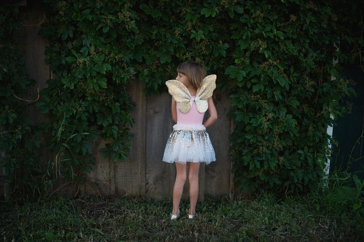GREAT PRETENDERS | GRACIOUS GOLD SEQUINS SKIRT, WINGS & WAND SET - SIZE 4-6 *PRE-ORDER* by GREAT PRETENDERS - The Playful Collective