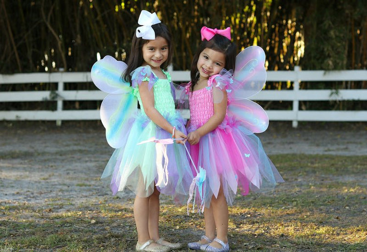 GREAT PRETENDERS | PINK BUTTERFLY DRESS WITH WINGS & WAND - SIZE 5-6 by GREAT PRETENDERS - The Playful Collective