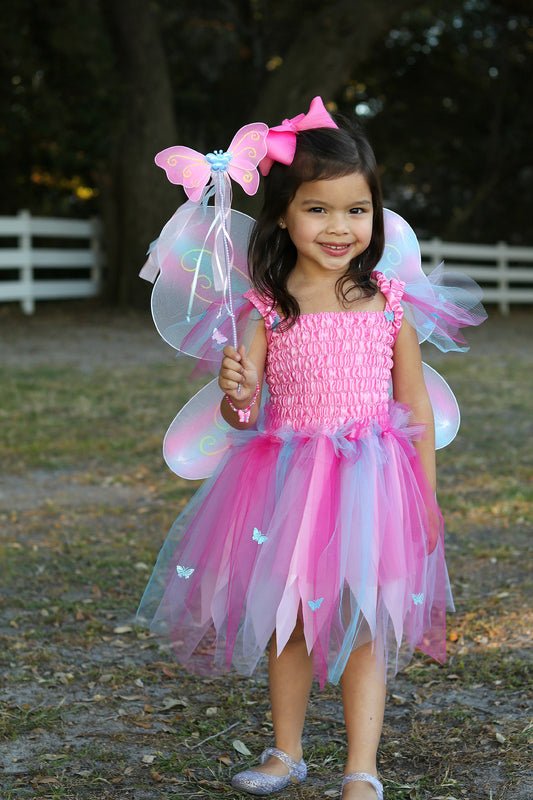 GREAT PRETENDERS | PINK BUTTERFLY DRESS WITH WINGS & WAND - SIZE 5-6 by GREAT PRETENDERS - The Playful Collective