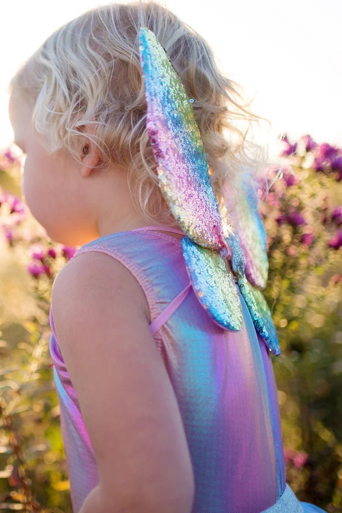 GREAT PRETENDERS | RAINBOW SEQUINS SKIRT WITH WINGS & WAND - SIZE 4-6 by GREAT PRETENDERS - The Playful Collective