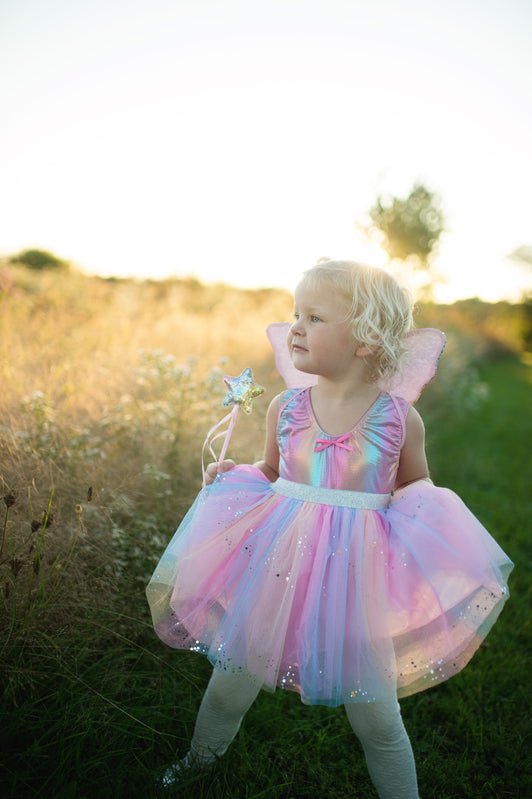 GREAT PRETENDERS | RAINBOW SEQUINS SKIRT WITH WINGS & WAND - SIZE 4-6 by GREAT PRETENDERS - The Playful Collective