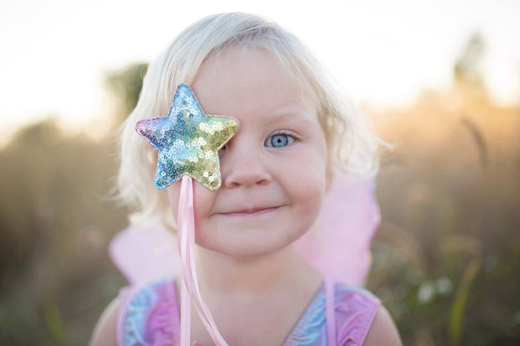 GREAT PRETENDERS | RAINBOW SEQUINS SKIRT WITH WINGS & WAND - SIZE 4-6 by GREAT PRETENDERS - The Playful Collective