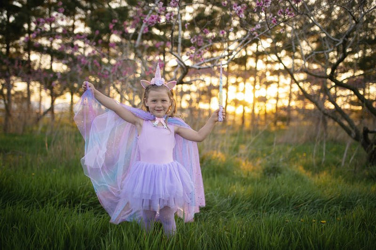 GREAT PRETENDERS | RAINBOW UNICORN CAPE & HEADPIECE - SIZE 3+ by GREAT PRETENDERS - The Playful Collective