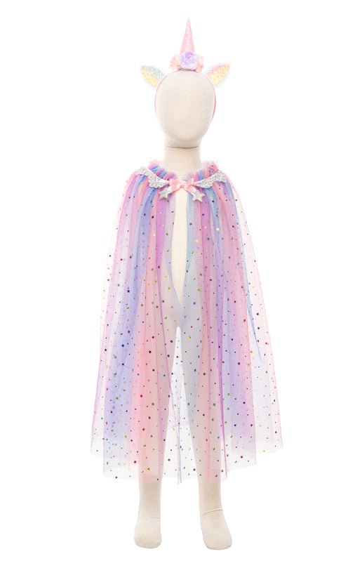 GREAT PRETENDERS | RAINBOW UNICORN CAPE & HEADPIECE - SIZE 3+ by GREAT PRETENDERS - The Playful Collective