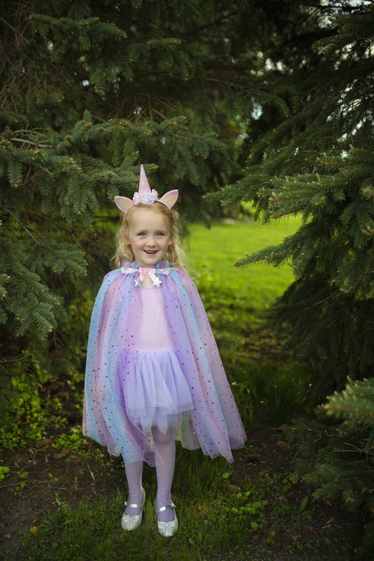 GREAT PRETENDERS | RAINBOW UNICORN CAPE & HEADPIECE - SIZE 3+ by GREAT PRETENDERS - The Playful Collective