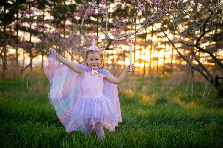 GREAT PRETENDERS | RAINBOW UNICORN CAPE SET - SIZE 3+ by GREAT PRETENDERS - The Playful Collective