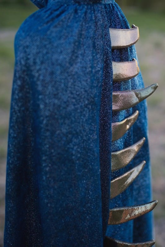 GREAT PRETENDERS | TEAL & GOLD STARRY NIGHT DRAGON HOODED CAPE - SIZE 5-6 by GREAT PRETENDERS - The Playful Collective