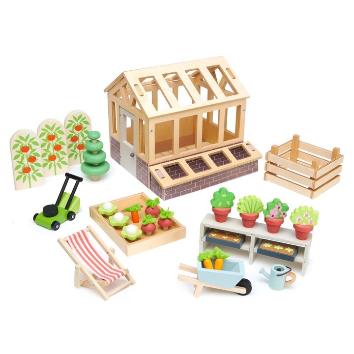 GREENHOUSE WITH GARDEN SET by TENDER LEAF TOYS - The Playful Collective