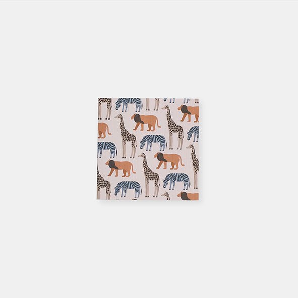 GREETING CARD - SMALL BLANK Animal Safari by TWO LITTLE DUCKLINGS - The Playful Collective