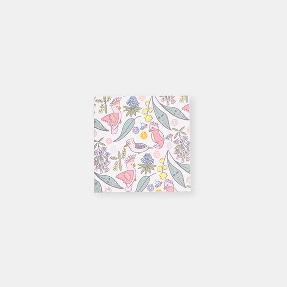 GREETING CARD - SMALL BLANK Australian Florals & Birds by TWO LITTLE DUCKLINGS - The Playful Collective