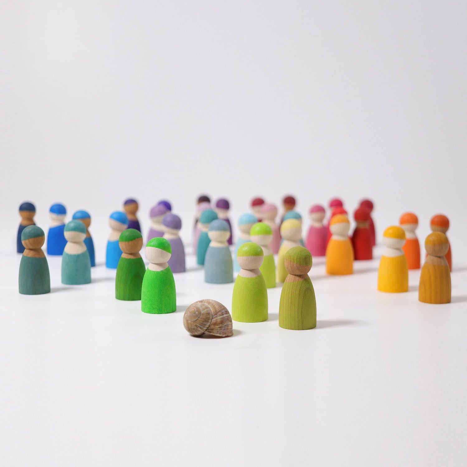 GRIMM'S | 12 RAINBOW FRIENDS - PASTEL by GRIMM'S WOODEN TOYS - The Playful Collective
