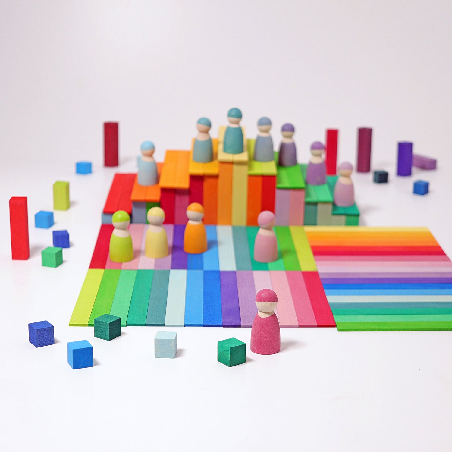 GRIMM'S | 12 RAINBOW FRIENDS - PASTEL by GRIMM'S WOODEN TOYS - The Playful Collective