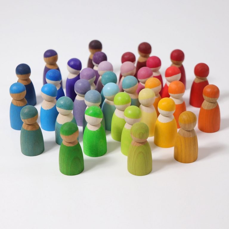 GRIMM'S | 12 RAINBOW FRIENDS - PASTEL by GRIMM'S WOODEN TOYS - The Playful Collective