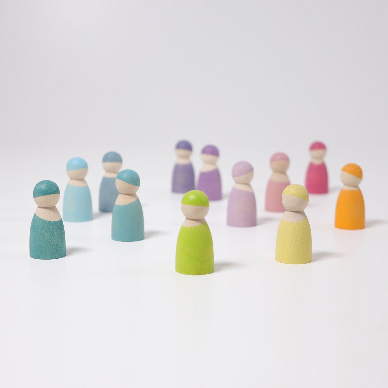 GRIMM'S | 12 RAINBOW FRIENDS - PASTEL by GRIMM'S WOODEN TOYS - The Playful Collective