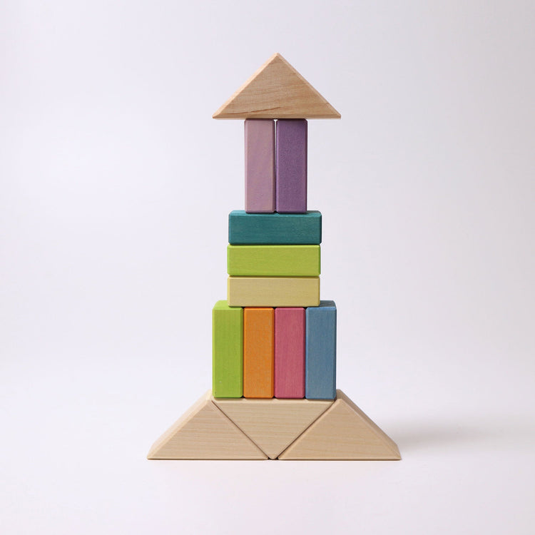 GRIMM'S | BUILDING SET PASTEL DUO by GRIMM'S WOODEN TOYS - The Playful Collective