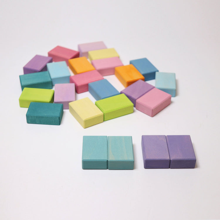 GRIMM'S | BUILDING SET PASTEL DUO by GRIMM'S WOODEN TOYS - The Playful Collective