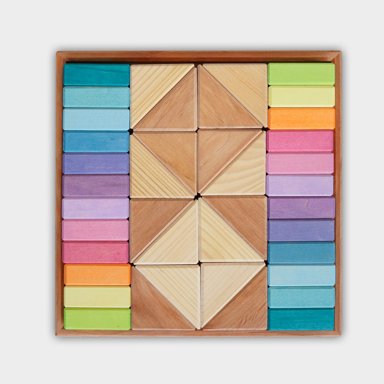 GRIMM'S | BUILDING SET PASTEL DUO by GRIMM'S WOODEN TOYS - The Playful Collective