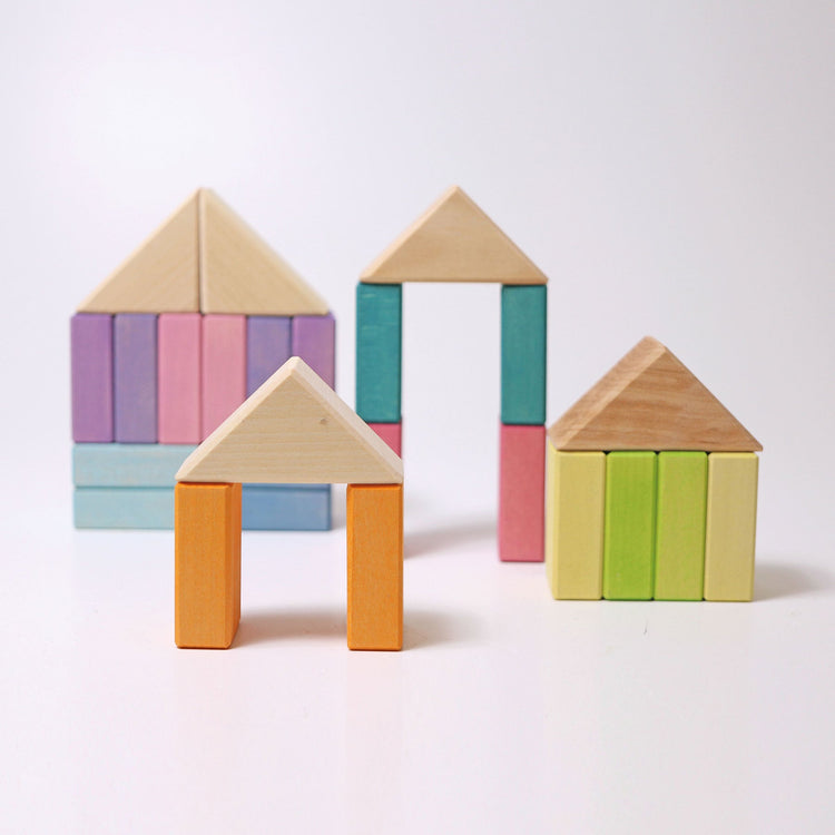 GRIMM'S | BUILDING SET PASTEL DUO by GRIMM'S WOODEN TOYS - The Playful Collective