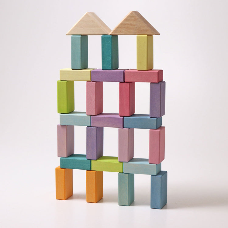 GRIMM'S | BUILDING SET PASTEL DUO by GRIMM'S WOODEN TOYS - The Playful Collective