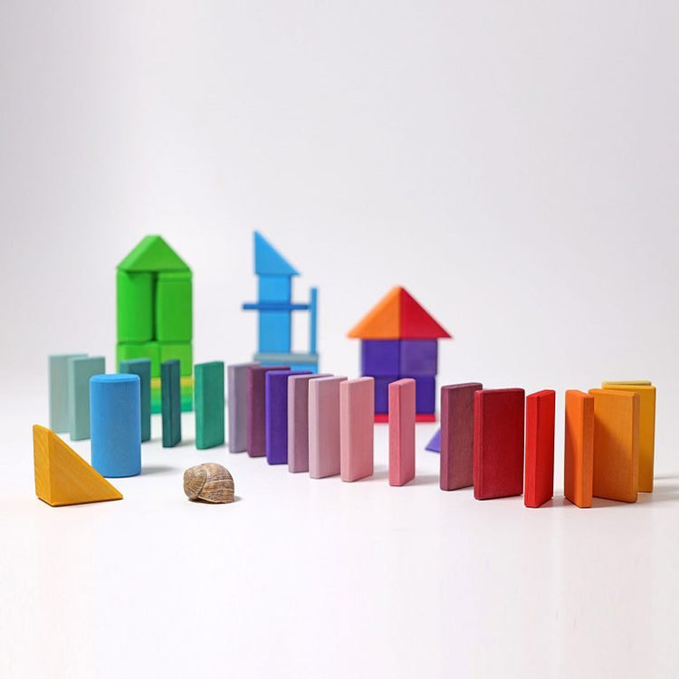 GRIMM'S | BUILDING SET SHAPES & COLOURS by GRIMM'S WOODEN TOYS - The Playful Collective