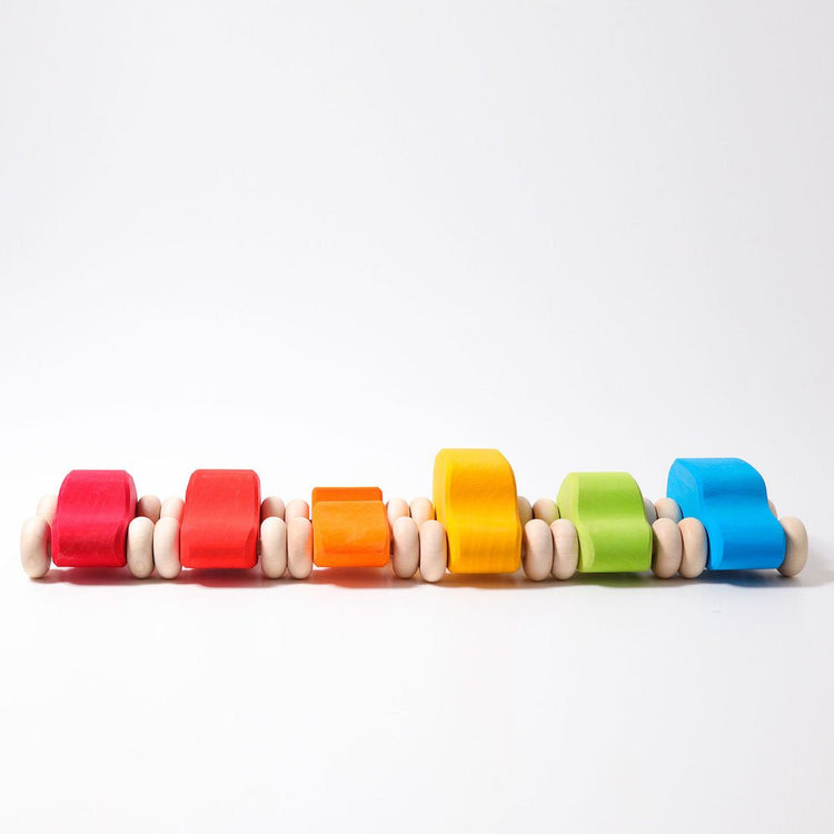 GRIMM'S | CARS COLOURED - SET OF 6 by GRIMM'S WOODEN TOYS - The Playful Collective