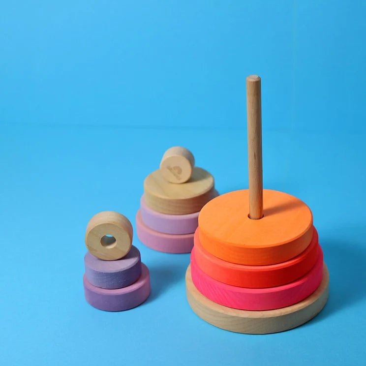 GRIMM'S | CONICAL TOWER - NEON PINK (2023) *COMING SOON* by GRIMM'S WOODEN TOYS - The Playful Collective