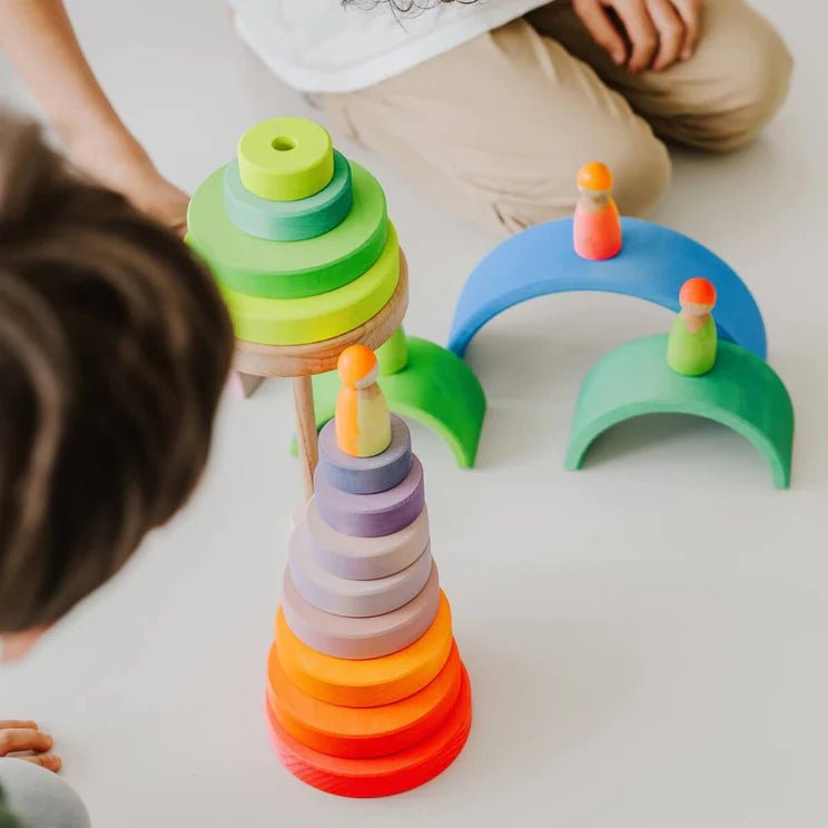 GRIMM'S | CONICAL TOWER - NEON PINK (2023) *COMING SOON* by GRIMM'S WOODEN TOYS - The Playful Collective