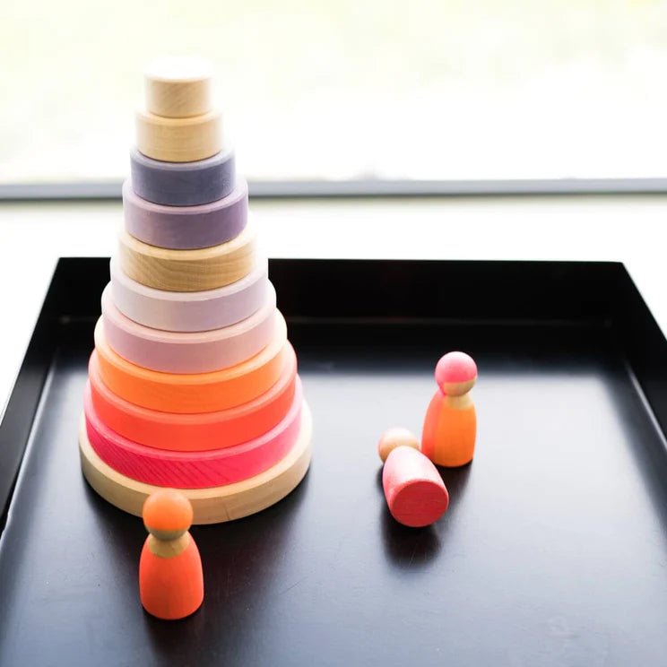 GRIMM'S | CONICAL TOWER - NEON PINK (2023) *COMING SOON* by GRIMM'S WOODEN TOYS - The Playful Collective