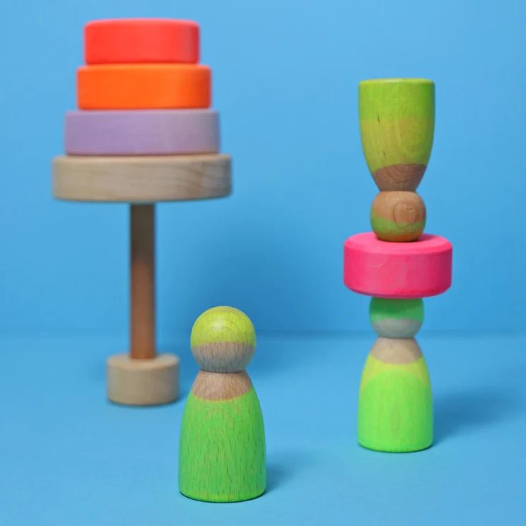 GRIMM'S | NEON FRIENDS - GREEN (2023) *COMING SOON* by GRIMM'S WOODEN TOYS - The Playful Collective