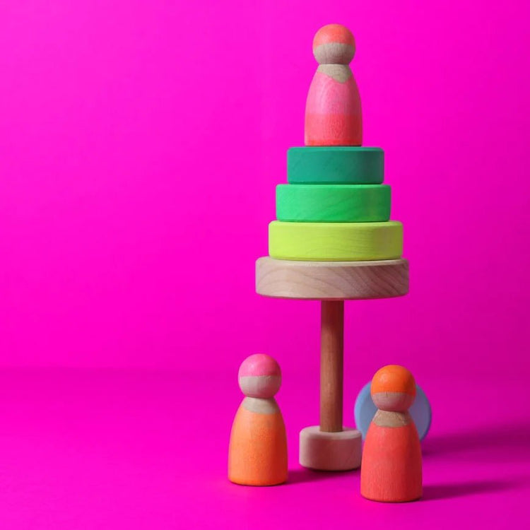 GRIMM'S | NEON FRIENDS - PINK (2023) *COMING SOON* by GRIMM'S WOODEN TOYS - The Playful Collective