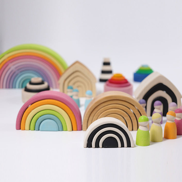 GRIMM'S | RAINBOW LARGE - PASTEL by GRIMM'S WOODEN TOYS - The Playful Collective