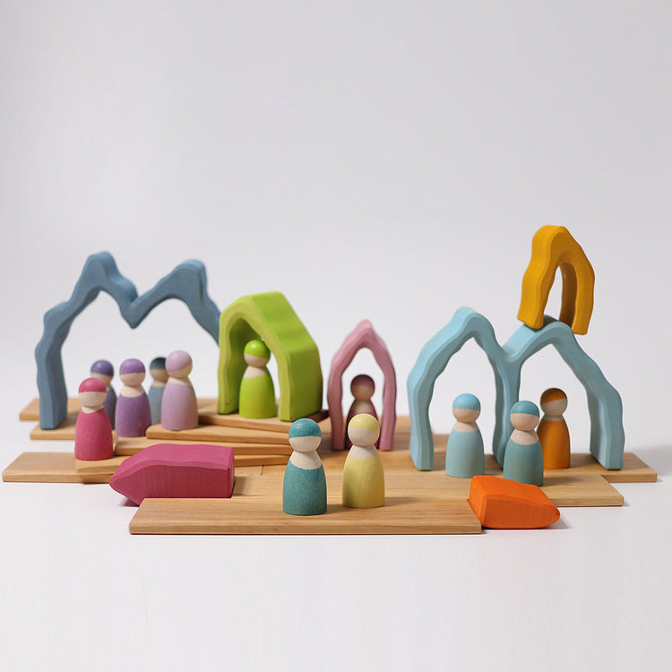 GRIMM'S | STACKING CAVE ARCH by GRIMM'S WOODEN TOYS - The Playful Collective