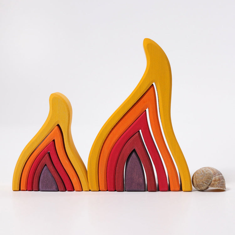 GRIMM'S | STACKING FIRE - SMALL by GRIMM'S WOODEN TOYS - The Playful Collective