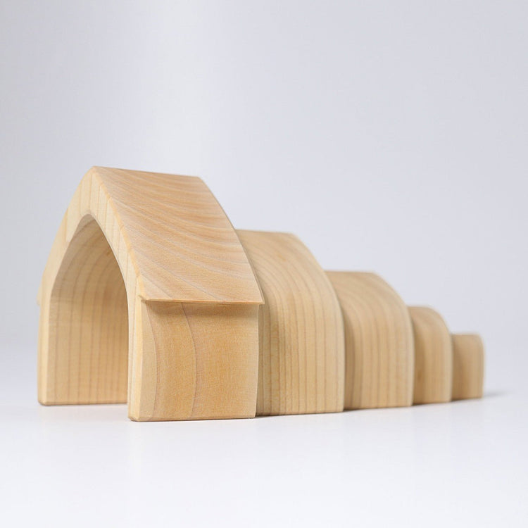 GRIMM'S | STACKING HOUSE - NATURAL by GRIMM'S WOODEN TOYS - The Playful Collective