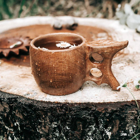 HANDCRAFTED LEAF CUP by WILD MOUNTAIN CHILD - The Playful Collective